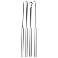 Ullman - Ph-4 Ph 4 Hook And Pick Set - High Carbon Polished Steel Hand Tools With Aluminum Handles. Workshop Tools