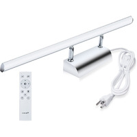Bonlux 9W Bathroom Led Vanity Light 22 Inch  3 Color Adjustable 3000K/ 4000K/ 6000K  Dimmable Wall Mounted Plug In Light Fixture With Remote Control Memory Function For Cabinet Mirror Lighting