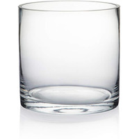 Wgv Cylinder Glass Vase  Diameter 5""  Height 5""  Clear Glass Floral Planter Container  Floating Candle Holder For Wedding Party Event Home Office Decor  1 Piece