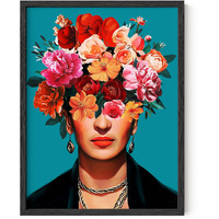 Haus And Hues Frida Kahlo Wall Art & Feminist Poster Frida Kahlo Poster Frida Art & Feminist Print Chicano  Latino  Chicana Art Frida Kahlo Gifts  Mexican Artwork For Walls Unframed 12""X16""