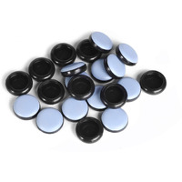 Chair Glides Sliders Chair Leg Tip Caps  Furnigear-Chair Leg Floor Protectors Best Furniture Sliders For Carpet  1 Inch Round  24 Pack