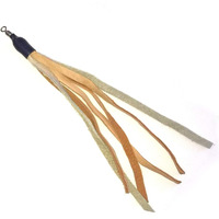 Coolcybercats Ribbon  Leather And Fur Attachment Cat Toys - Fit Wildcat And Popular Bird And Catcher Type Wands/Poles (Leather Tassels)