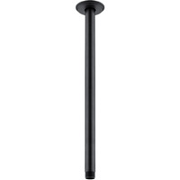 Anpean 16 Inch Shower Arm And Flange Matte Black  Ceiling Mounted Shower Arm For Rain Shower Head