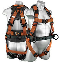 Malta Dynamics Warthog Comfort Maxx Construction Harness With Removable Belt  Side D-Rings And Additional Thick Padding (3X-Large)  Osha/Ansi Compliant