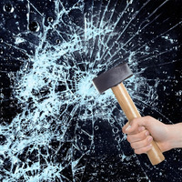 4 Mil Clear Security And Safety Window Film Shatterproof Film For Glass Windows Anti Shatter Tempered Glass Film For Home And Office