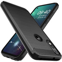 Osophter For Moto E 2020 Case Moto Xt2052-1 Case Shock-Absorption Flexible Tpu Rubber Protective Phone Cover For Motorola Moto E(2020)(Black)
