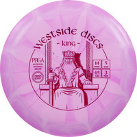 Westside Discs Origio Burst King Disc Golf Driver  Maximum Distance Frisbee Golf Driver  Easy Distance For Beginners  170G Plus  Stamp Color And Burst Pattern Will Vary (Pink)