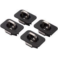 Bull Ring Ford Flush Fit Retractable Truck Bed Tie Down Anchors (Rear Only) For '98-'14 Ford F150  98-16 Ford Super Duty (2 Pairs)