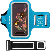 Pixel 8/8 Pro/7/7 Pro/5A Armband  Bumove Gym Running Workouts Sports Phone Arm Band For Google Pixel 7  7 Pro  6  6 Pro  5A With Card Holder (Blue)