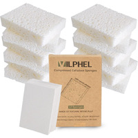 Vilphel 12 Pack Dishwashing Sponges Natural Cellulose Sponges Cleaning Supplies Durable And Reusable Dish Sponges For Washing Dishes Diy Craft Sponges For Fun