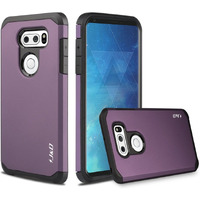 J&D Case Compatible For Lg V35 Case  Lg V35 Thinq/Lg V30S/Lg V30S Thinq/Lg V30/Lg V30 Plus Case  Heavy Duty Dual Layer Hybrid Shock Proof Protective Rugged Bumper Case For Lg V35 Case  Purple