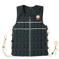 Hyperwear Hyper Vest Elite Fully Adjustable Weight Vest - Stretch Cordura Fabric Zipper Thin Steel Weights - Weighted Vests For Running  Strength  Endurance  Walking (20 Lbs X-Large)