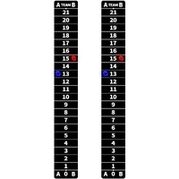 Aiweiluck 2 Pack Cornhole Scoreboards Black  Magnetic Decal With Score Keepers For Corn Hole Boards  Scoreboard For Cornhole Game Easy To Install Keep Track Of The Score