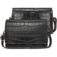 Bromen Crossbody Bags For Women Small Size Crossbody Purse Wristlet Wallet Purse With Multi Card Slots Adjustable Strap Grey