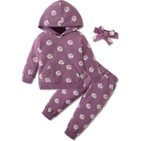 Wesidom 3T Girl Clothes Fall Cute Toddler Baby Girls Outfits 3 Year Old Winter Sweatsuits For Girls Trendy Sweatshirt Pants Sets Hoodie Sweater