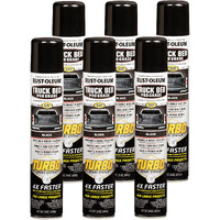 Rust-Oleum 340455-6Pk Truck Bed Spray Turbo  1.5 Pound (Pack Of 6)  Black  144 Ounce