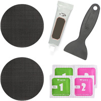 Ifeolo Trampoline Patch Repair Kit 4 Inch Circle On Patches  Repair Trampoline Mat Tear Or Hole In A Trampoline Mat - Pack Of 2
