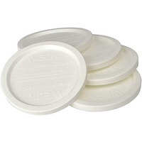 Weck Large Jar 5 Pack Keep Fresh Plastic Lids  5 Pack (Large = 4""  100Mm Opening) Fits Models 738  739  740  741  742  743  744  745  776  748  974