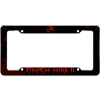 Mortal Kombat Klassic Finish Him License Plate Tag Frame