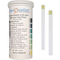 Chlorine Dioxide Single Factor Test Strips  0-500 Ppm [Vial Of 50 Strips]