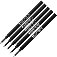 5 Pack Monteverde G22 Rollerball Pen Refills Compatible With Schmidt 888  Fine Point  Bulk Packed (Black)
