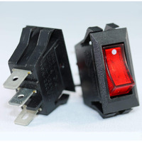 Zing Ear Ze-215 Illuminated Red Rocker Switch 120 Volts 15 Amps For Heater