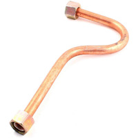 Ldexin Aluminum Alloy Air Compressor Exhaust Tube Replacement Copper Tone 15 Mm/0.6"" Hex Nut Inner Diameter