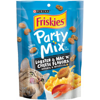 Friskies Purina Party Mix Lobster & Mac N Cheese Flavors (1-6 Oz Bag)