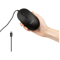 Macally Wired Usb C Mouse For Mac And Pc - Slim  Quiet  And Reliable - 4 Dpi Mode Type C Mouse For Laptop  Macbook Pro/Air  Imac - Wired Mouse Usbc