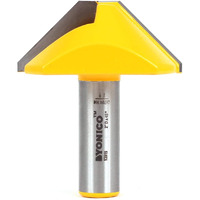 Yonico V Groove Flat Bottom Router Bit 2-Inch Diameter 45 Degree 1/2-Inch Shank 13919