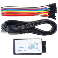Comidox 1Set Usb Logic Analyzer Device Set Usb Cable 24Mhz 8Ch 24Mhz 8 Channel Uart Iic Spi Debug For Arduino Arm Fpga M100 Hot