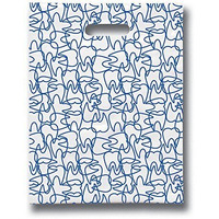 Practicon 11096100 Molar Mix-Up Scatter Print Bags  8"" X 10"" (Pack Of 100)