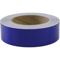 Lineardesigns One Inch Solid Stripe For Auto Truck Boat - 3Mil Vinyl - 1"" X 50' - Sapphire Blue