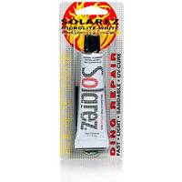 Solarez Uv Cure Microlite White Polyester Ding Repair Filler (0.5 Oz) - Surfboard Repair Foam With 60/240 Grit Sand Pad & Spreader ~ Fastest Fix For Deep Dings On [Polyurethane] Surfboard Foam