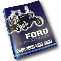 Agpubs Operators Owners Manual For Ford 2600 3600 4100 4600 Tractor Maintenance 1975-1981