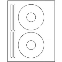 Cd / Dvd Labels Besteck Brand. Compatible 5931 Size Laser And Ink Jet Compatible Bright White Matte Finish. (100 Sheets/200 Labels)
