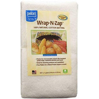 Pellon Wrap-N-Zap Cotton Quilt Batting  45 By 36-Inch  Natural 2-Pack
