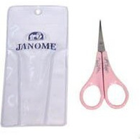 Janome Pink Embroidery Scissors 3.5 Inch
