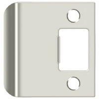 Deltana Spe225U14 Extended Lip Strike Plate  Bright Nickel  2-1/4""