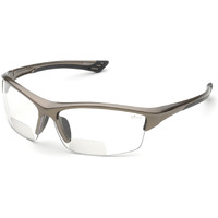 Delta Plus - Welrx350C30 Rx-350C 3.0 Diopter Bifocal Safety Glasses  Metallic Brown Frame/Clear Lens