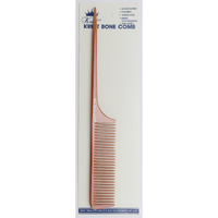 Krest Bone 10 Inch Coarse Teeth Rattail Comb. Professional Comb. Heat Resistant Comb. Styling Combs. Detangle  Sectioning Comb.