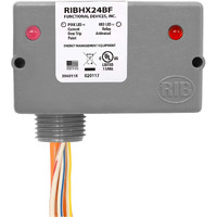 Functional Devices Ribhx24Bf Current Switch And Relay Combination  20 Amp Spst-N/O  Fixed  24 Vac/Dc Coil  Nema 1 Housing