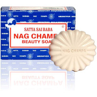 Satya Nag Champa: Sai Baba Natural Soap  Large  150 G  5 Oz  4 Piece