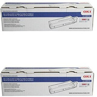 Oki 45807101 Black Toner Cartridge 2-Pack For B432  B512  Mb492  Mb562