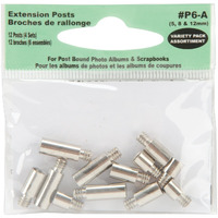 Pioneer P6A Extra Variety Pack 5  8  12Mm Extension Posts (6 Sets) F/All Post Bound Albums