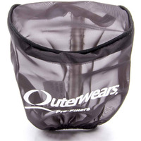 Outerwears Air Filter Wrap  Pre Filter  3-1/2 In Od  4 In Tall  Top  Polyester  Black  Each