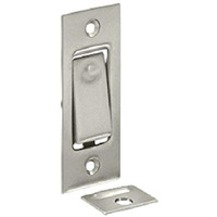 Deltana Pdb42 3-1/16"" Solid Brass Pocket Door Jamb Bolt Satin Nickel