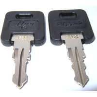 Ilco Key Lock Replacement Set For Fic Rv Motorhome Trailer - 2 Keys  Black