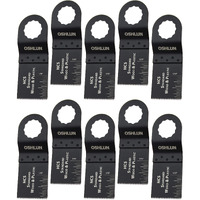 Oshlun Mms-0310 1-1/3-Inch Standard Hcs Oscillating Tool Blade For Fein Supercut And Festool Vecturo  10-Pack
