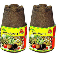 Jiffy Pots 4"" Round (12 Pack)